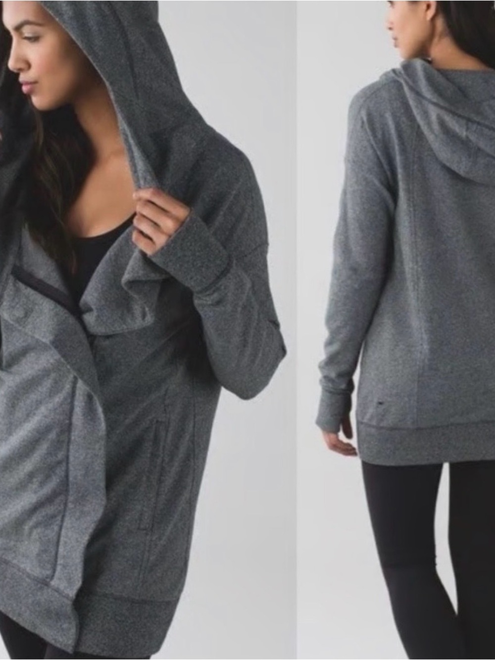 Lululemon Wrap Up Hoodie in Gray